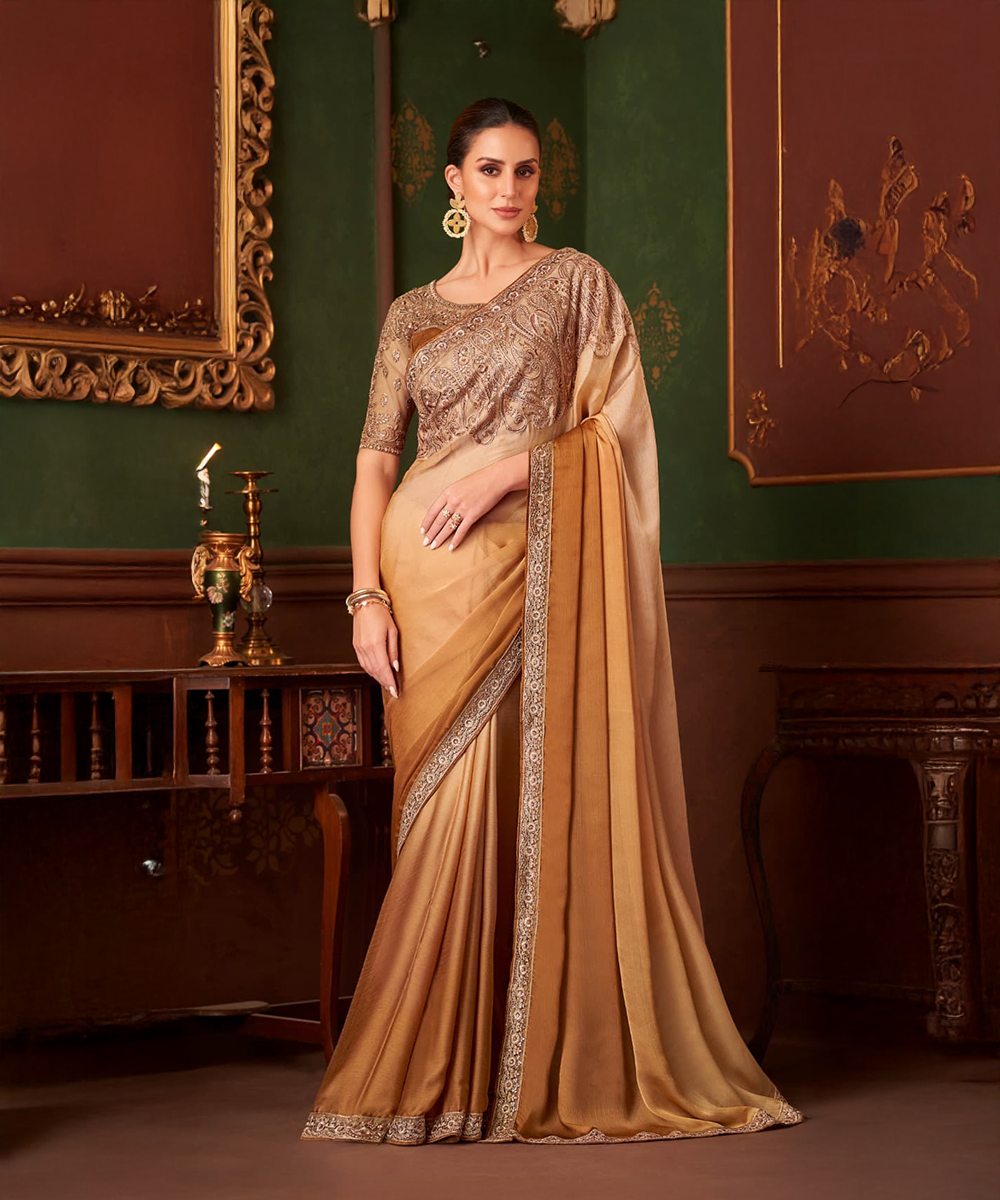 Golden Saree
