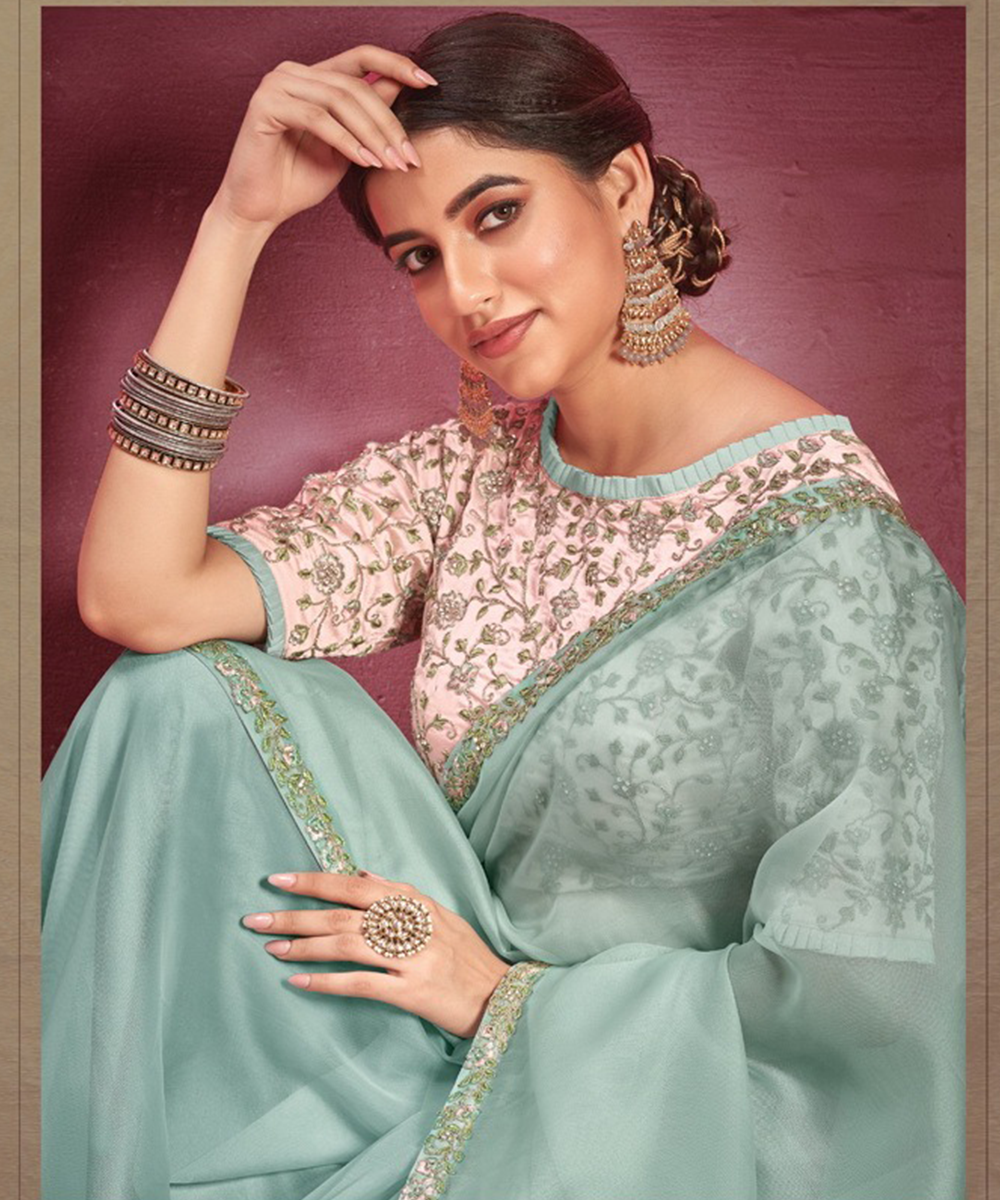 Green Mahatsov Saree