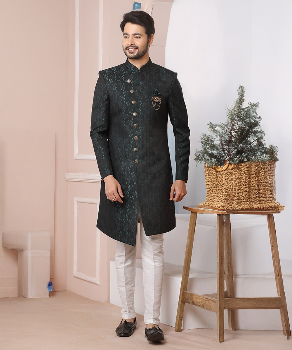 Edles Green Jacket mit floralem Muster Desiwear