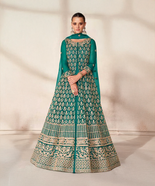 Butterfly Türkises Salwar Kameez