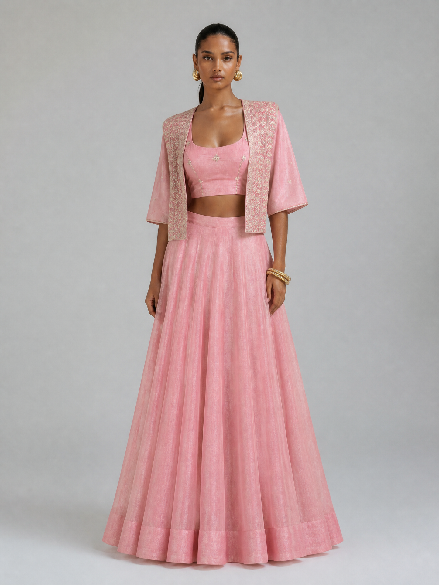 Allnen Crush Lehenga Choli – Sequin & Stickerei Collection