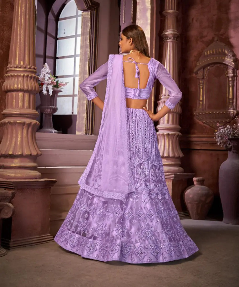Violetter Royal Lehenga Desiwear