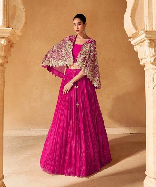 Hot Pinker Lehenga