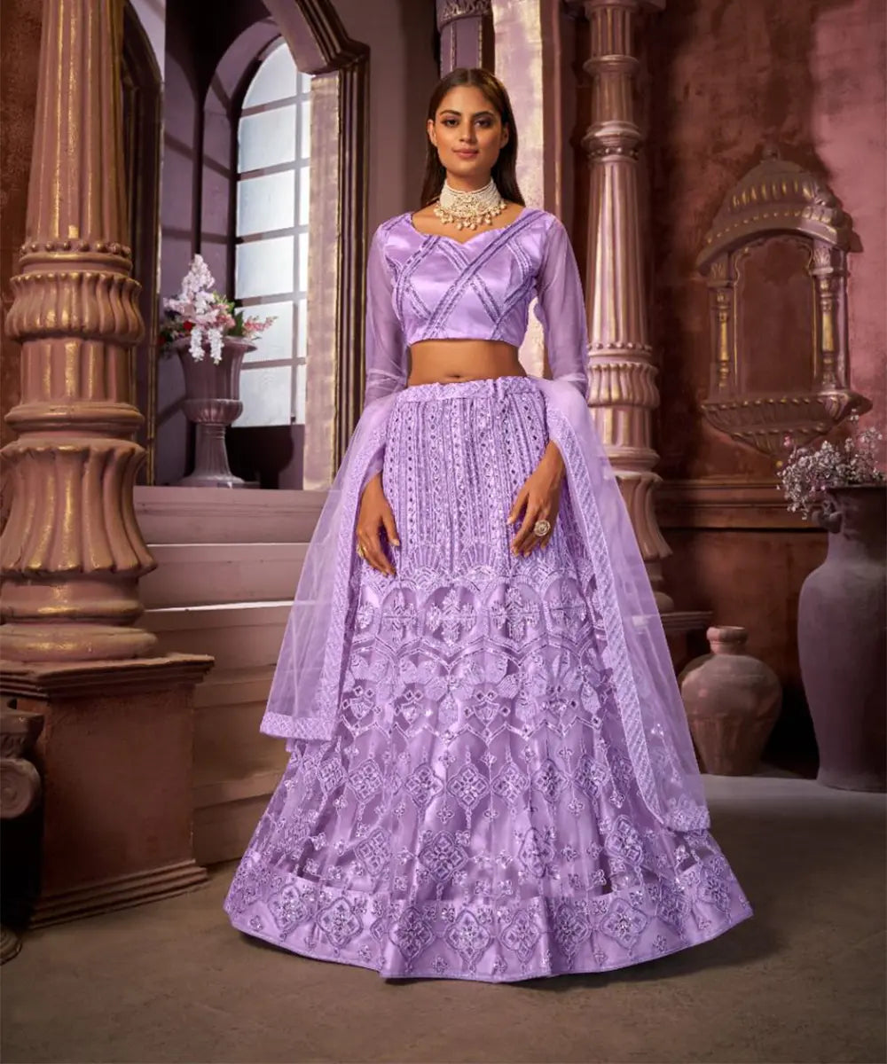 Violetter Royal Lehenga Desiwear