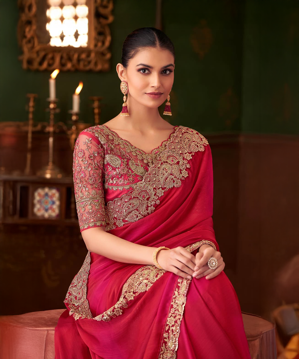 Red saree