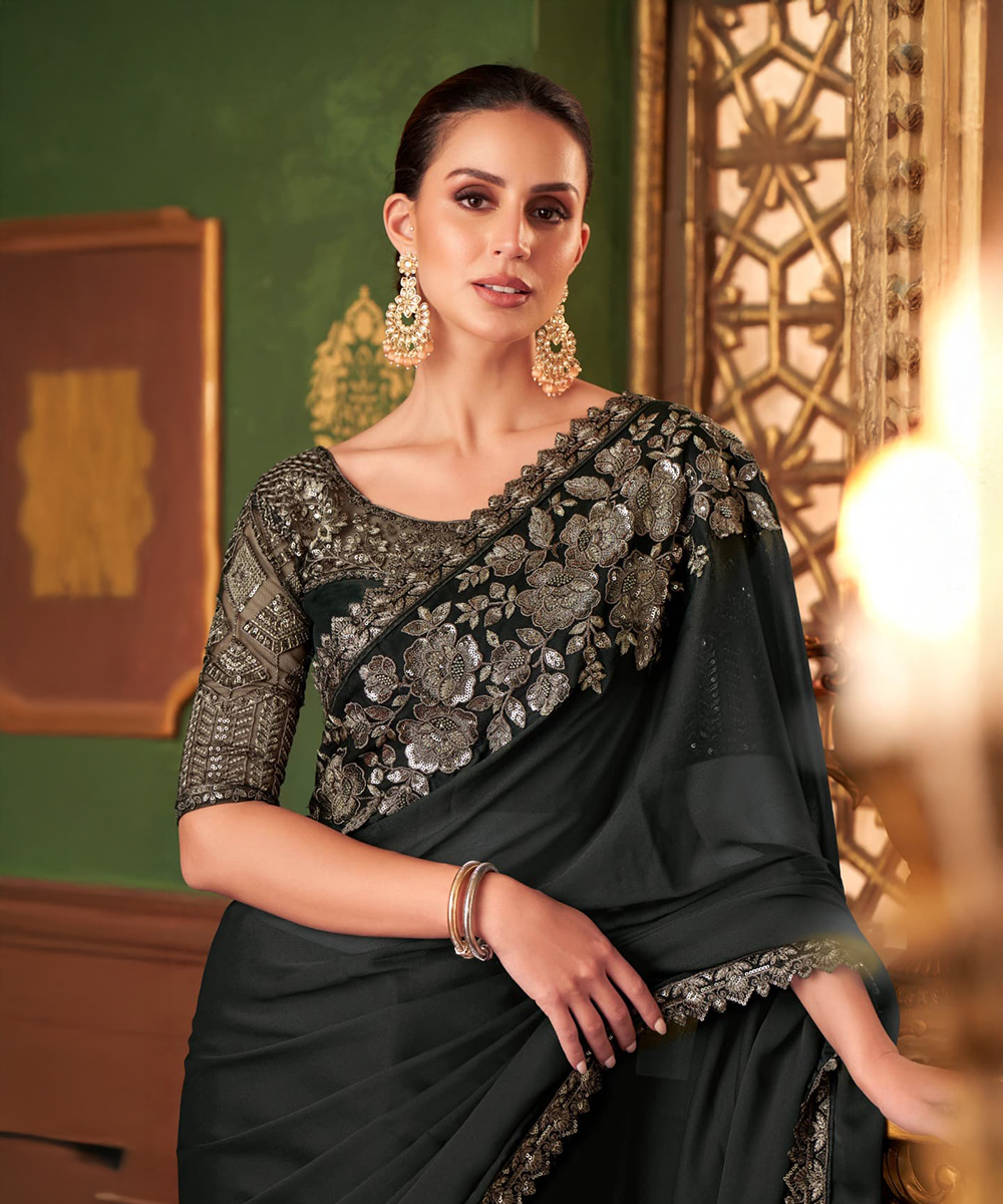 Black saree