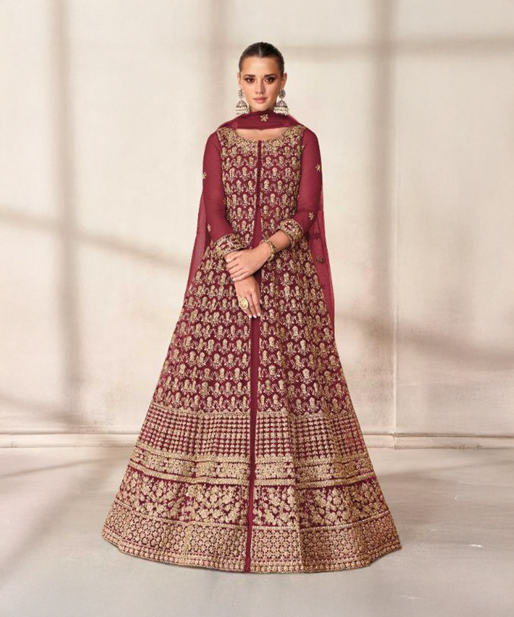 Butterfly brown salwar kameez