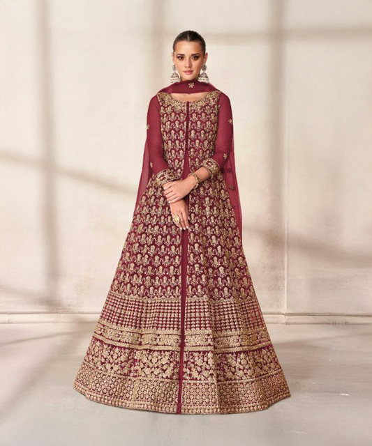 Butterfly brown salwar kameez