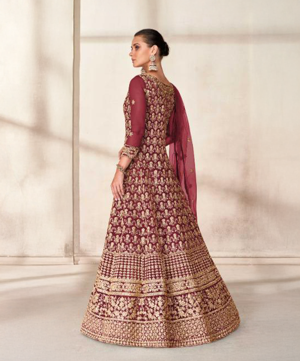 Butterfly brown salwar kameez