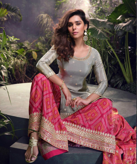 Grey Salwar Kameez