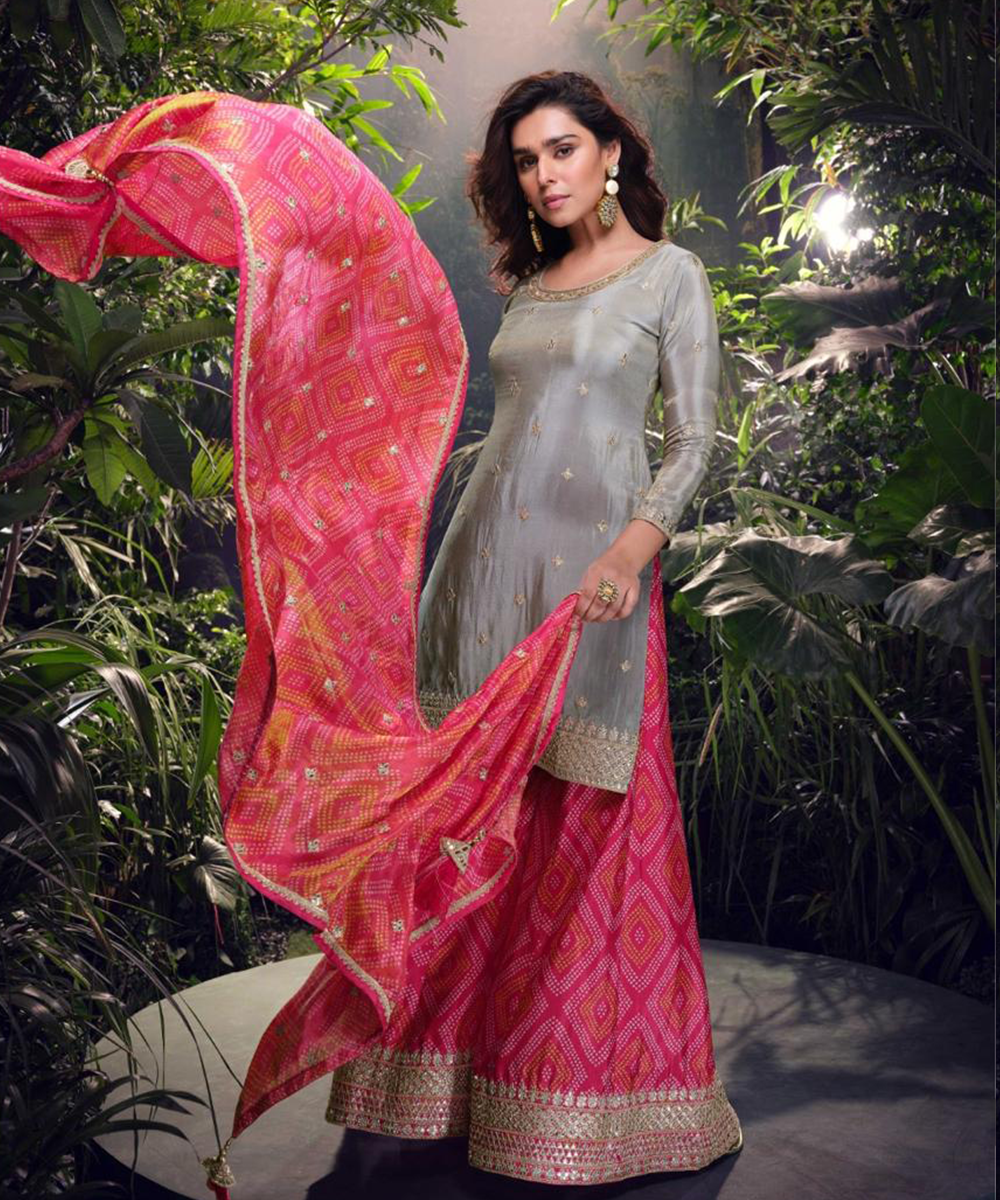 Grey Salwar Kameez
