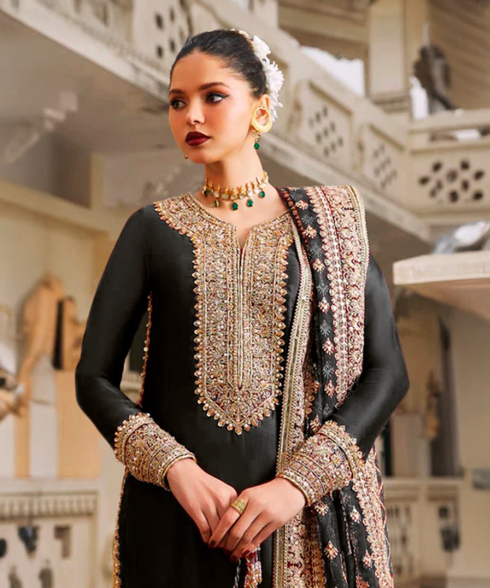 Georgette Black Salwar Kameez