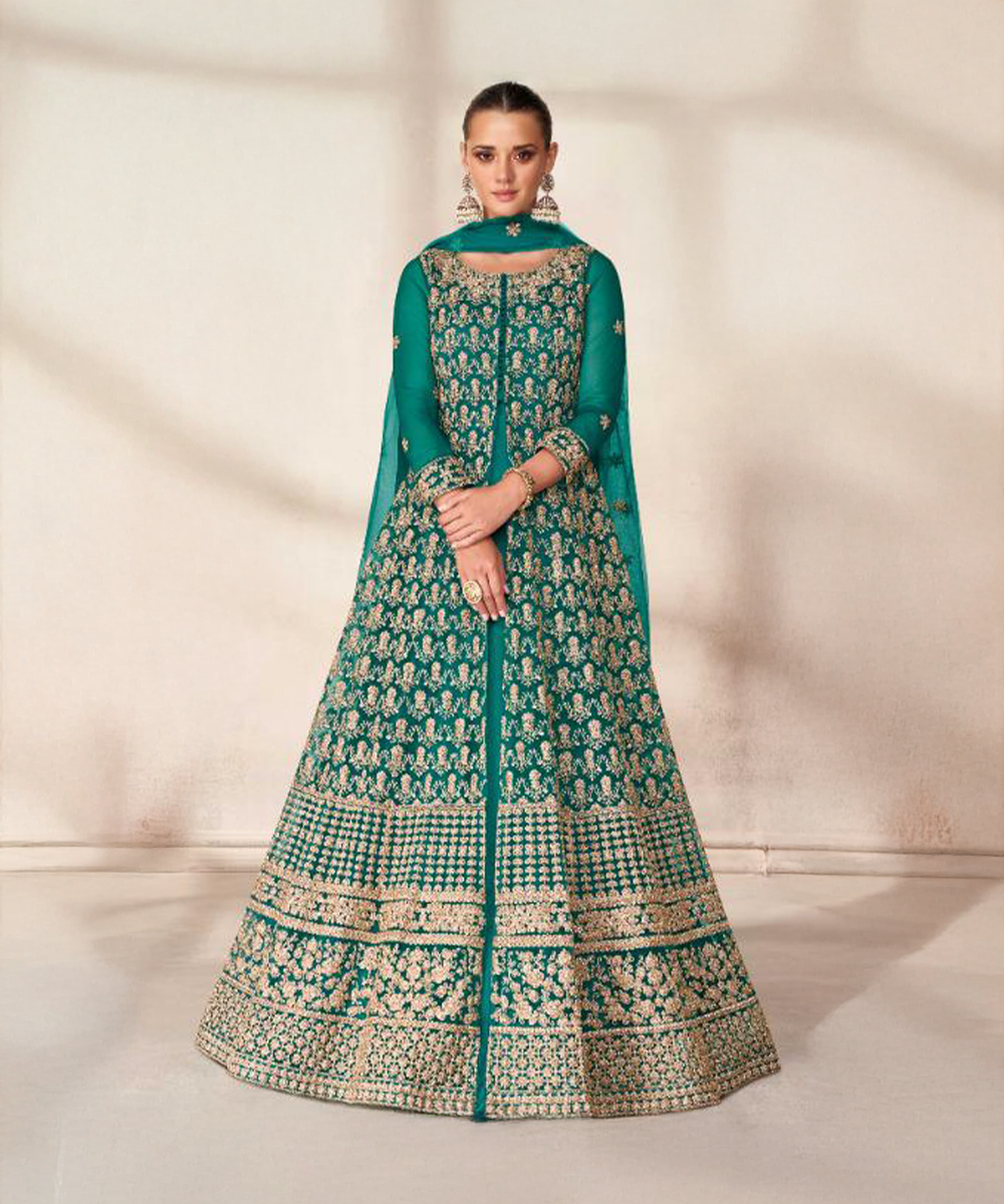 Butterfly Turquoise Salwar Kameez