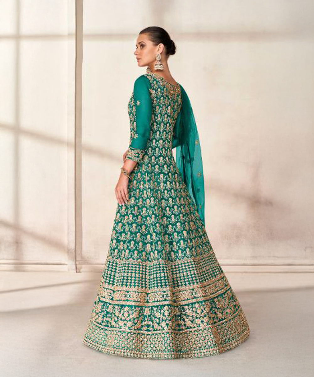 Butterfly Turquoise Salwar Kameez